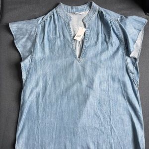 GAP Women’s Top, Short Sleeve, Size M, Light Blue, NWT